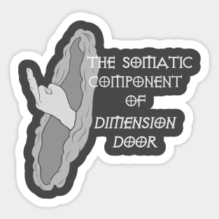 Dimension Door Sticker